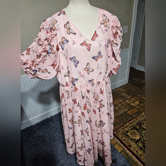 JessaKae Dresses & Skirts - Jessakae Butterfly Blossom Dress Size 2X